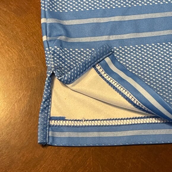 Ben Hogan Performance Mens S/S Polo Shirt Blue Striped Size S Golf Shirt - Picture 12 of 13